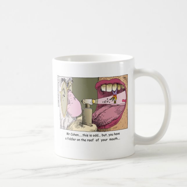 Fiddler On Roof Funny Dentistry Gifts & Tees Coffee Mug (Right)