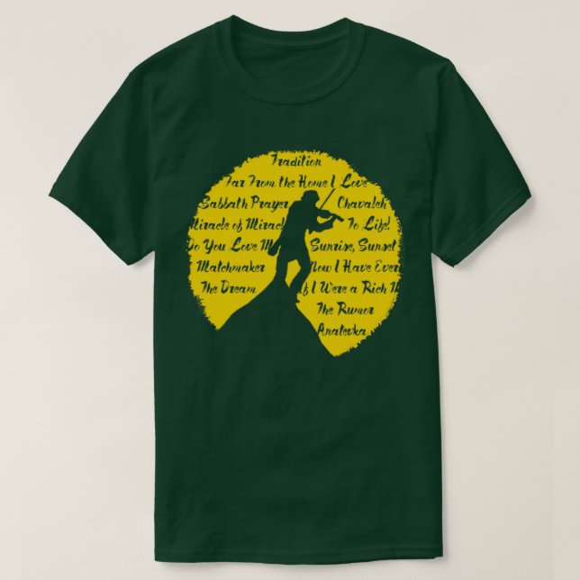 Fiddler on the Roof Cutout T-Shirt (Design Front)