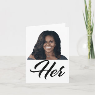 Fiddlesticks Tees Womens Her Michelle Obama - Blue Card