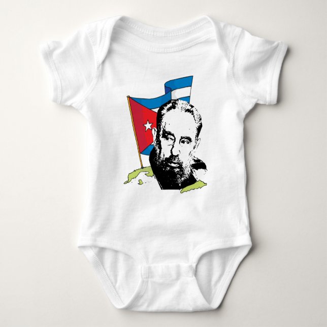 Fidel Castro Baby Bodysuit (Front)