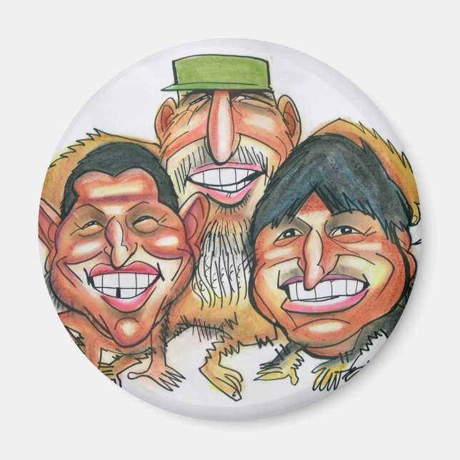 fidel castro,hugo chavez, evo morales magnet (Front)