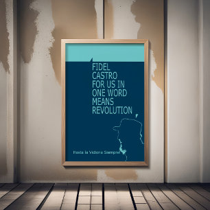 Fidel Castro, Presidente, Revolution, Cuba, Havana Photo Print