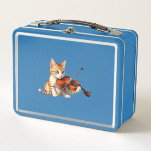Fidel Kitty Metal Lunch Box