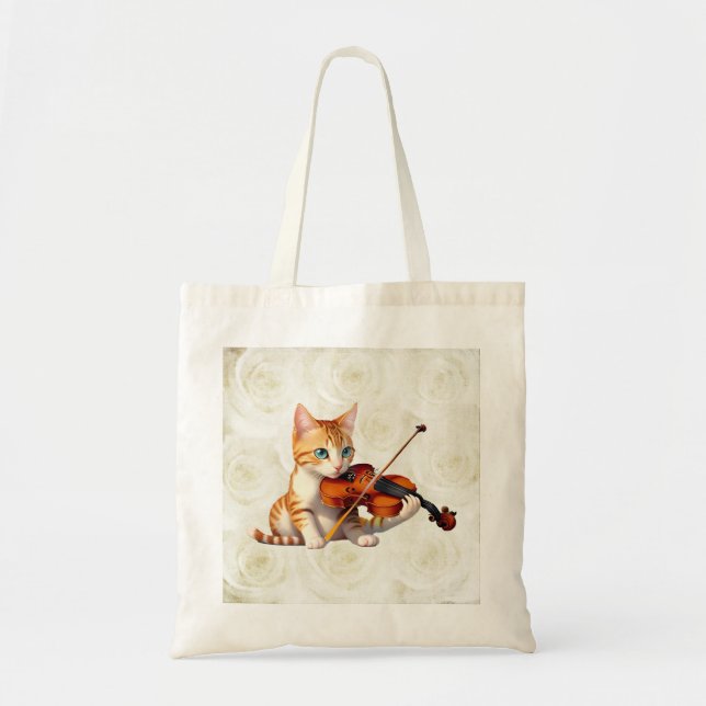 Fidel Kitty Tote Bag (Front)