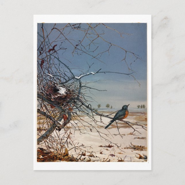 Fidelia Bridges Holiday Postcard (Front)