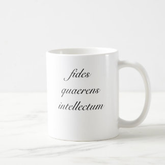 fides quaerens intellectum coffee mug