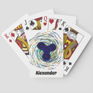 Fidget Spinner Personalised Playing Cards