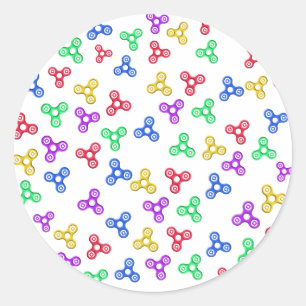 Fidget Spinners Classic Round Sticker