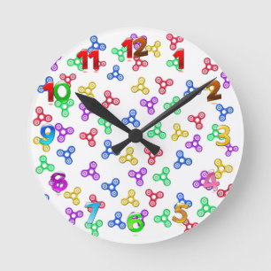 Fidget Spinners Round Clock