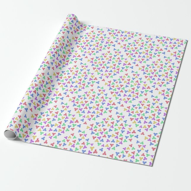 Fidget Spinners Wrapping Paper (Unrolled)
