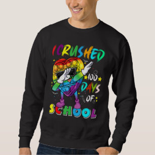 Fidget Toy Dabbing I Crushed 100 Days Of School Bo Sweatshirt