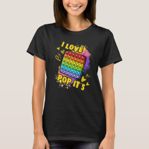Fidget Toy Pop It For Kids, Love Pop It's T-Shirt