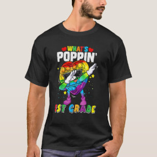 Fidget Toy What's Poppin 1st Grade 100th Day Of Sc T-Shirt
