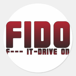 FIDO CLASSIC ROUND STICKER