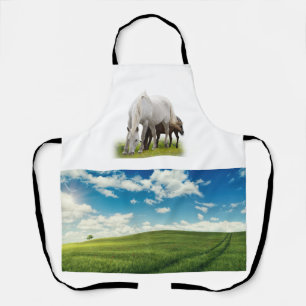 Field And Horse  Apron