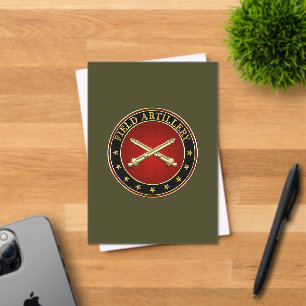 Field Artillery Branch Insignia Acrylic Invitations