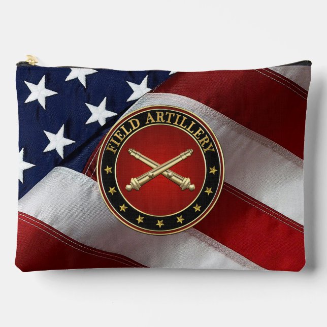 Field Artillery Branch Insignia Special Edition Accessory Pouch (Front)