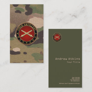 Field Artillery Branch Insignia Special Edition Business Card