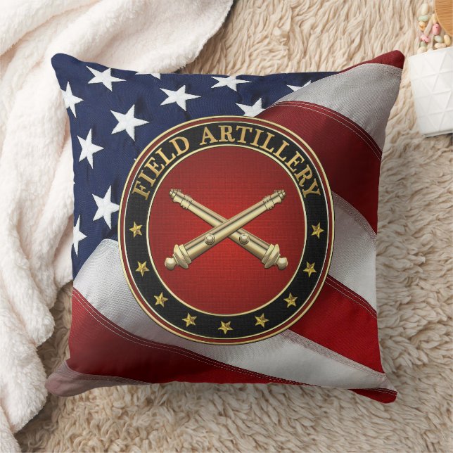 Field Artillery Branch Insignia Special Edition Cushion (Blanket)