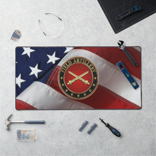 Field Artillery Branch Insignia Special Edition Desk Mat