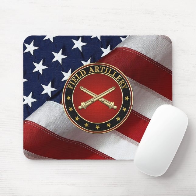 Field Artillery Branch Insignia Special Edition Mouse Pad (With Mouse)