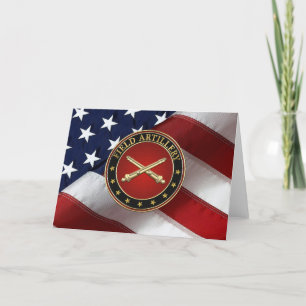 Field Artillery Branch Insignia Special Edition Thank You Card