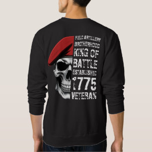 Field Artillery Brotherhood Veteran Skull Sweatshirt