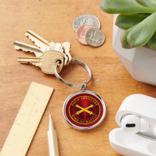 Field Artillery KING OF BATTLE Key Ring