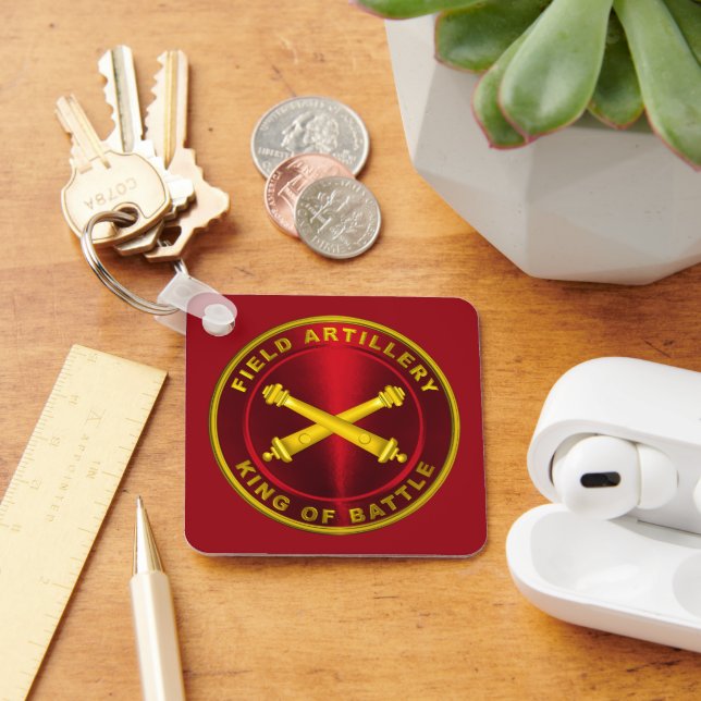 Field Artillery KING OF BATTLE Key Ring (Desk)
