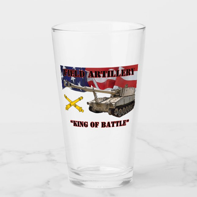 Field Artillery:  "King of Battle" M109A3 Howitzer Glass (Front)