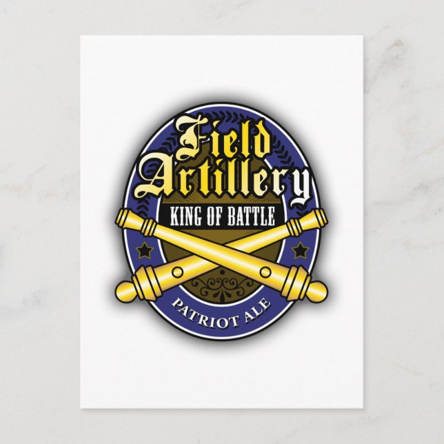 Field Artillery Patriot Ale Postcard (Front)
