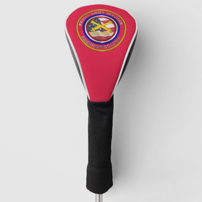 Field Artillery Veteran Golf Head Cover (Front)