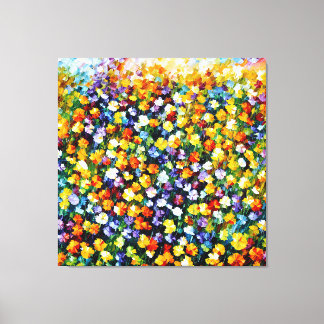 Field bouquet canvas print