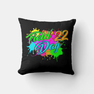 Field Day 2022 Let The Games Begin Kids Boys Girls Cushion