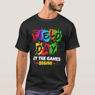 Field Day 2023 Let The Games Begin Teachers Kids E T-Shirt