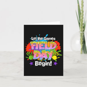 Field Day 2025 Let The Games Begin Teachers Kids B Card