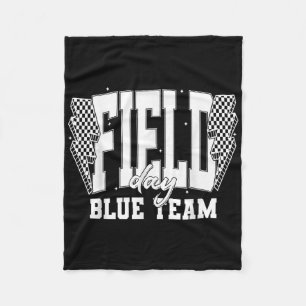 Field Day Blue Team Colour War Camp Team Game Comp Fleece Blanket