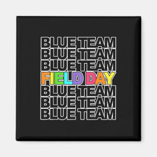 Field Day Blue Team Colour War Camp Team Game Comp Magnet