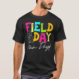 Field Day Fun Day 2023 Funny Field Day Vibes Teach T-Shirt