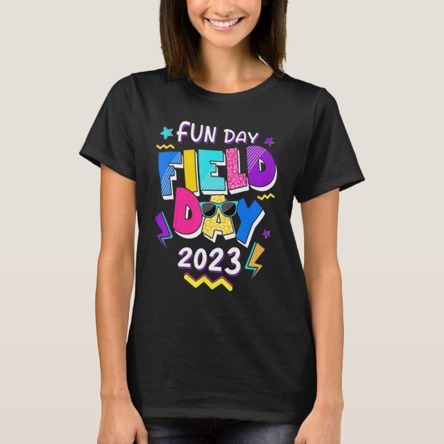 Field Day Fun Day 2023  School Trip Teacher Studen T-Shirt (Front)