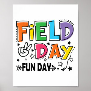 Field Day Fun Day For Teacher Kids Field Day 2025 Poster