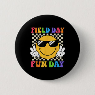 Field Day Fun Day Funny For Teacher Kids Field Day 6 Cm Round Badge