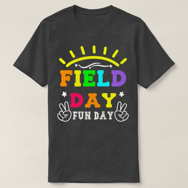 Field Day Fun Day Funny Teacher Kids Field Day T-Shirt (Design Front)