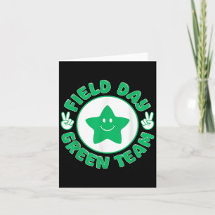 Field Day Fun Day Green Team Fun Team Game Competi Card