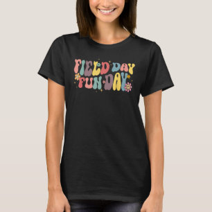 Field Day Fun Day Groovy Floral Outdoor Games Summ T-Shirt