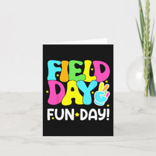 Field Day Fun Day Last Day Of School Teacher Stude Card