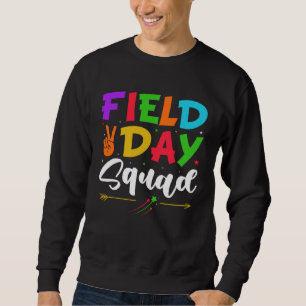 Field Day Fun Day School Rainbow Color Splash Kids Sweatshirt