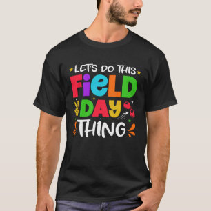 Field Day Fun Day School Rainbow Color Splash Kids T-Shirt