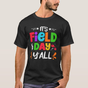 Field Day Fun Day School Rainbow Color Splash Kids T-Shirt