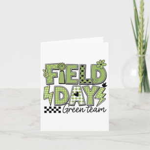 Field Day Green Team Colour Field Trip Team Game C Card